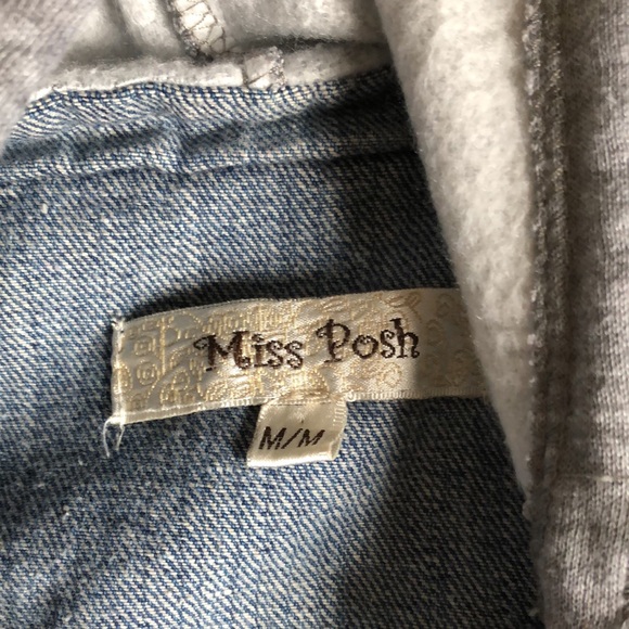 Miss Posh Jean jacket with sweater type hook - Picture 3 of 9